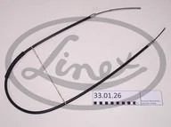 Linki hamulca postojowego - LINEX LINKA HAMULCA 33.01.26 PEUGEOT 309 1445/1152 BĘBNY PRAWA - miniaturka - grafika 1