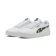 Buty trekkingowe damskie - Damskie sneakersy Carina 3.0 Snake Chic PUMA White Vapor Gray Aged Silver - miniaturka - grafika 1