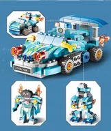Klocki - Klocki konstrukcyjne autko sportowe niebieskie 182 elementÃ³w - miniaturka - grafika 1