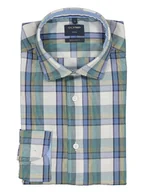 Koszule męskie - OLYMP Koszula "Casual" - Regular fit - w kolorze zielono-błękitno-kremowym - miniaturka - grafika 1