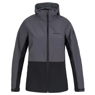 Damska kurtka softshellowa Hannah Zury Lite Rozmiar: XL / Kolor: szary/czarny - Kurtki i kamizelki sportowe damskie - miniaturka - grafika 1