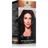Farby do włosów i szampony koloryzujące - Kallos Glow Lasting Cream Colour trwała farba do włosów odcień Black 60 ml - miniaturka - grafika 1
