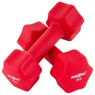 Hantle i ciężarki - MAXXIVA Zestaw hantli z pokrowcem neoprenowym 2 x 3 kg, czer - miniaturka - grafika 1