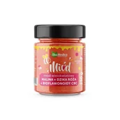 Przeziębienie i grypa - EkaMedica Miód wielokwiatowy z maliną, dziką różą i bioflawonoidami CBC 250g - miniaturka - grafika 1