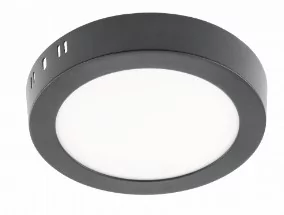 Oprawa downlight LED natynkowa okrągła 13W b.neutralna 4000K (1020lm) ORIS PLUS czarna Ø17cm GTV (10) - Oprawy, klosze i abażury - miniaturka - grafika 1