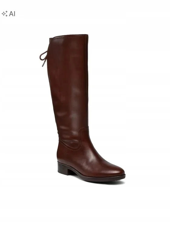 GEOX FELICITY BUTY DAMSKIE KOZAKI BRĄZOWE SKÓRZANE 38 16OA