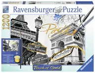 Puzzle - Ravensburger Puzzle 1200 Touch of Gold Paryż Puzzle do malowania - miniaturka - grafika 1