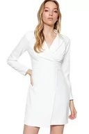 Sukienki - Trendyol Sukienka - granatowa - sukienka marynarska, biały, 66 - miniaturka - grafika 1