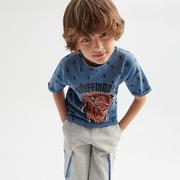 Koszulki dla chłopców - Reserved Reserved - T-shirt Harry Potter - Niebieski - miniaturka - grafika 1