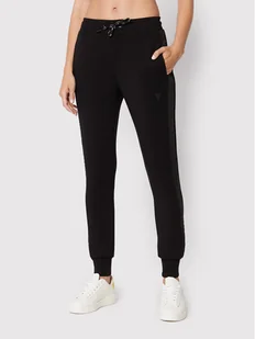 Guess Spodnie dresowe V2YB18 K7UW2 Czarny Regular Fit - Spodnie sportowe damskie - miniaturka - grafika 1