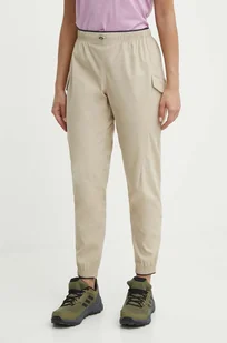 Helly Hansen spodnie outdoorowe Vista kolor beżowy 63306 - Spodnie sportowe damskie - miniaturka - grafika 1