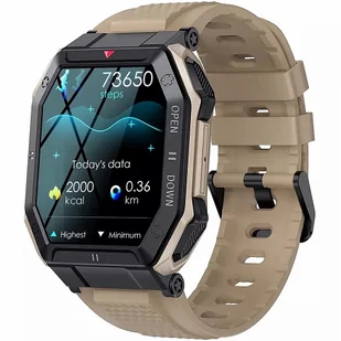 Exon Sport Ultra Brązowy - Smartwatch - miniaturka - grafika 1