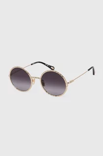 Okulary przeciwsłoneczne - Chloé okulary przeciwsłoneczne damskie kolor złoty CH0230S - Chloe - grafika 1