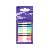 Zakładki indeksujące - Zakładki Samoprzylepne Strigo 45x6, 9 Kolorów, 180 Kartek - miniaturka - grafika 1