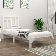 Łóżka - Lumarko Rama łóżka, biała, lite drewno sosnowe, 90x200 cm - miniaturka - grafika 1