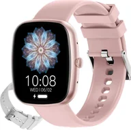 Smartwatch - Gravity GT18-2 Różowy, Szary - miniaturka - grafika 1