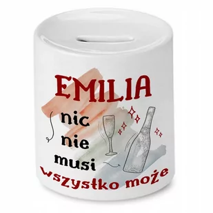 Skarbonka dla Emilii na Urodziny Idealny Prezent z Nadrukiem ze Zdjęciem - Skarbonki - miniaturka - grafika 1