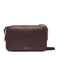 Torebki damskie - Torebka Calvin Klein Foil Logo Elongated Camera Bag LV04F3276G Bordowy - miniaturka - grafika 1