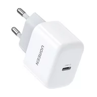 Ładowarki do telefonów - UGREEN UGREEN Mini Wall USB-C 20W biały 027297 - miniaturka - grafika 1