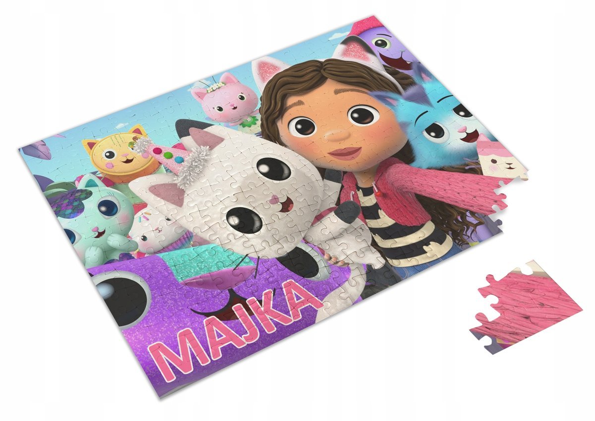PERSONALIZOWANE PUZZLE KOCI DOMEK GABI 120 el. #1