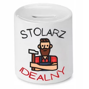 SKARBONKA PREZENT DLA STOLARZA IDEALNY z Nadrukiem ze Zdjęciem - Skarbonki - miniaturka - grafika 1