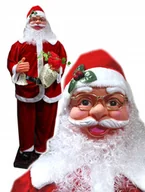 Ozdoby bożonarodzeniowe - OGROMNY MIKOŁAJ 180CM FIGURA TAŃCZY ŚPIEW OZDOBA BOŻE NARODZENIE ŚWIĄTECZNA - miniaturka - grafika 1