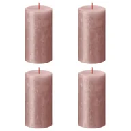 Aromaterapia - Świece pieńkowe Shimmer, 4 szt., 130x68 mm, różowe Lumarko! - miniaturka - grafika 1