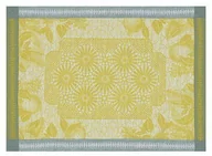 Obrusy i serwetki - Le Jacquard Fran ais Podkładka żakardowa na stół Jardin d''Orient Żółta - miniaturka - grafika 1