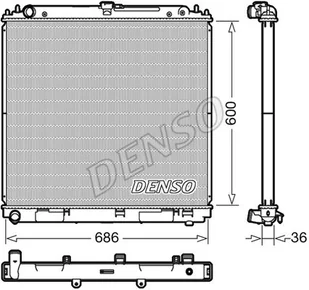 Chłodnica, układ chłodzenia silnika Denso DRM46041 - Układ chłodzenia - akcesoria - miniaturka - grafika 1