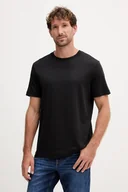 Koszulki męskie - Joop! t-shirt bawełniany męski kolor czarny gładki 30045539 - miniaturka - grafika 1