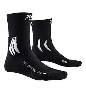 X-Socks Unisex Mountain Bike Control wodoodporne skarpety czarny Opal Black/Arctic White 42-44 XS-BS01S19U - Skarpetki męskie - miniaturka - grafika 1