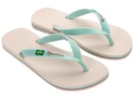 Klapki i japonki damskie - Ipanema CLAS Brasil II Fem klapki damskie, Beżowy, jasnozielony, 35/36 EU - miniaturka - grafika 1