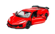 Samochody i pojazdy dla dzieci - WELLY 2023 CHEVROLET CORVETTE Z06 CZERWONY 1:34 43830 - miniaturka - grafika 1