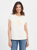 Koszulki i topy damskie - JOOP! Koszulka damska - Teja Kobiety wiskoza biały jednolity, 36 - miniaturka - grafika 1