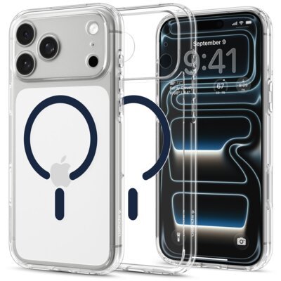 Spigen Etui Ultra Hybrid MagSafe do Apple iPhone 17 Pro/18 Pro Przezroczysto-niebieski ACS12158
