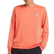 Koszulki męskie - Koszulka New Balance MT41256NFH - pomarańczowa - miniaturka - grafika 1