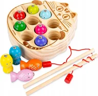 Zabawki zręcznościowe - Qulki ZŁAP ROBACZKA ROBAKA GRA MAGNETYCZNA MONTESSORI - miniaturka - grafika 1