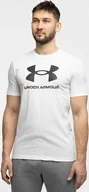 Koszulki męskie - Under Armour Koszulka męska Under Armour Sportstyle Logo biała 1382911 100 M - miniaturka - grafika 1