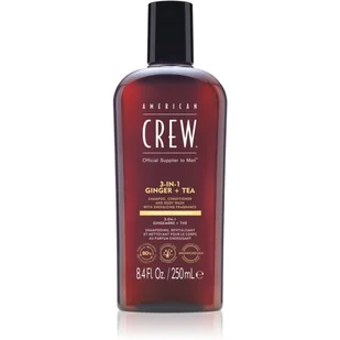 American Crew 3w1 Ginger&Tea, szampon, odżywka i żel pod prysznic w jednym, 250ml - Odżywki do włosów - miniaturka - grafika 1