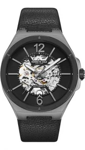 Zegarek Zegarek męski KENNETH COLE KCWGE2220702 czarny klasyczny skeleton - Zegarki męskie - miniaturka - grafika 1