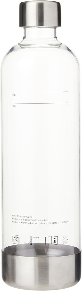 Butelka do Saturatora, Tworzywo Sztuczne, Przezroczysty, 1 litr