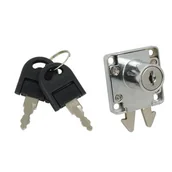 Zawiasy, okucia i inne akcesoria - Zamek szafkowy CL1202 srebrny 19 x 22 mm - miniaturka - grafika 1