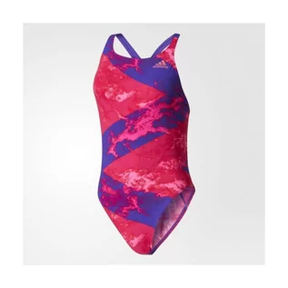 Stroje kąpielowe dla dziewczynek - Strój Kąpielowy Jednoczęściowy Damski Adidas Infinitex Pink/Purple R.D28 - grafika 1