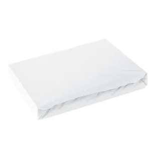 Prześcieradło jersey z gumką  180x200 cm Eurofirany biały - Prześcieradła - miniaturka - grafika 1
