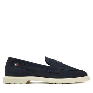 Loafersy Tommy Hilfiger FW0FW08679 Granatowy - Półbuty damskie - miniaturka - grafika 1