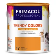 Farby wewnętrzne - Primacol Farba Trendy Colors ciemny żółty (17) 2,5 l PROFESSIONAL - miniaturka - grafika 1