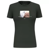 Koszulki męskie - SALEWA Pure Design Dry T-shirt męski, Zielona, XS - miniaturka - grafika 1
