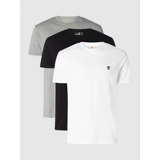 Koszulki męskie - T-shirt z bawełny w zestawie 3 szt. - Timberland - grafika 1