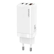Ładowarki do telefonów - Usams Ład. siec. 2xUSB-C+USB T33 GaN 65W Pd (only - miniaturka - grafika 1