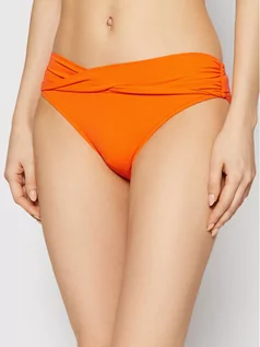 Stroje kąpielowe - Seafolly Dół od bikini Twist Band S4320-065 Pomarańczowy - grafika 1